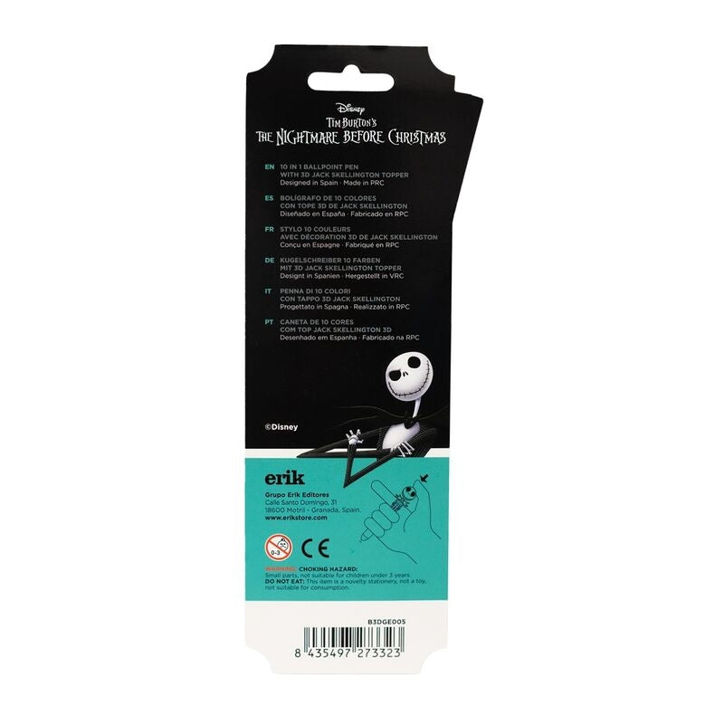 3D Penna - Jack Skellington Design, 10 färgalternativ