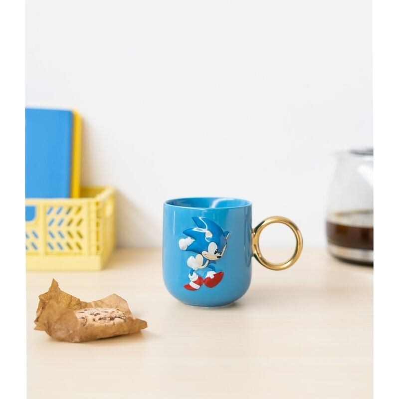 3D Sonic The Hedgehog Mugg, 350 ml kapacitet
