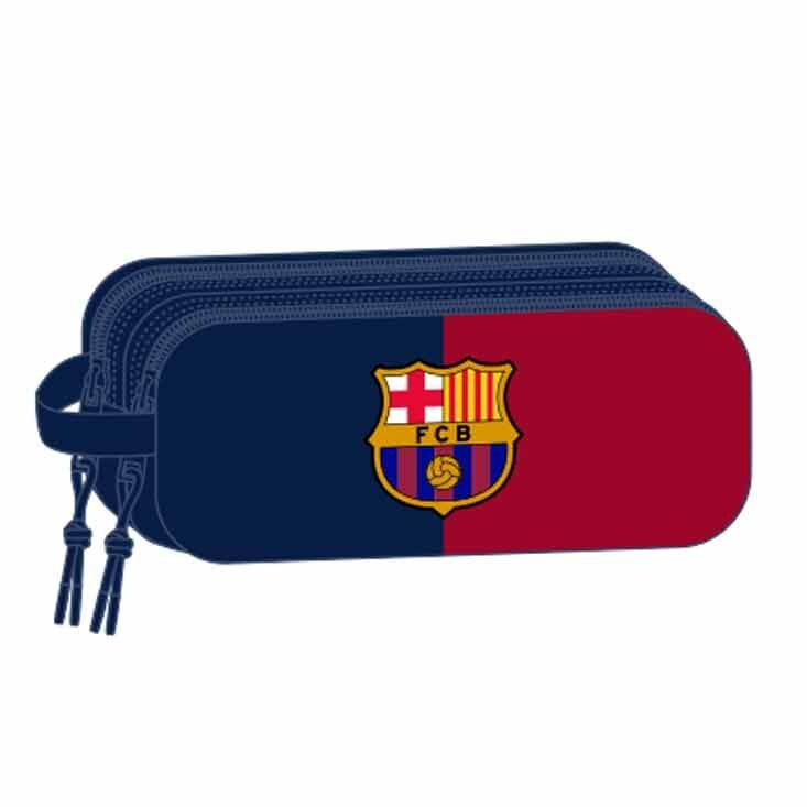 3D dubbel pennfodral för F.C. Barcelona fans