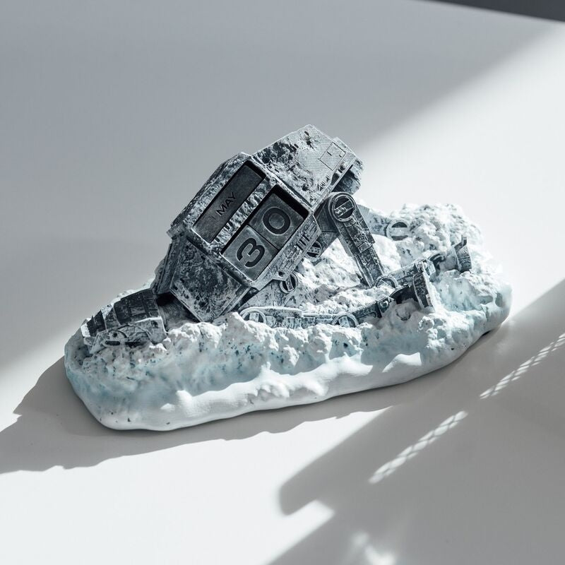 3D evighetskalender - Star Wars AT-AT Shot Down Design