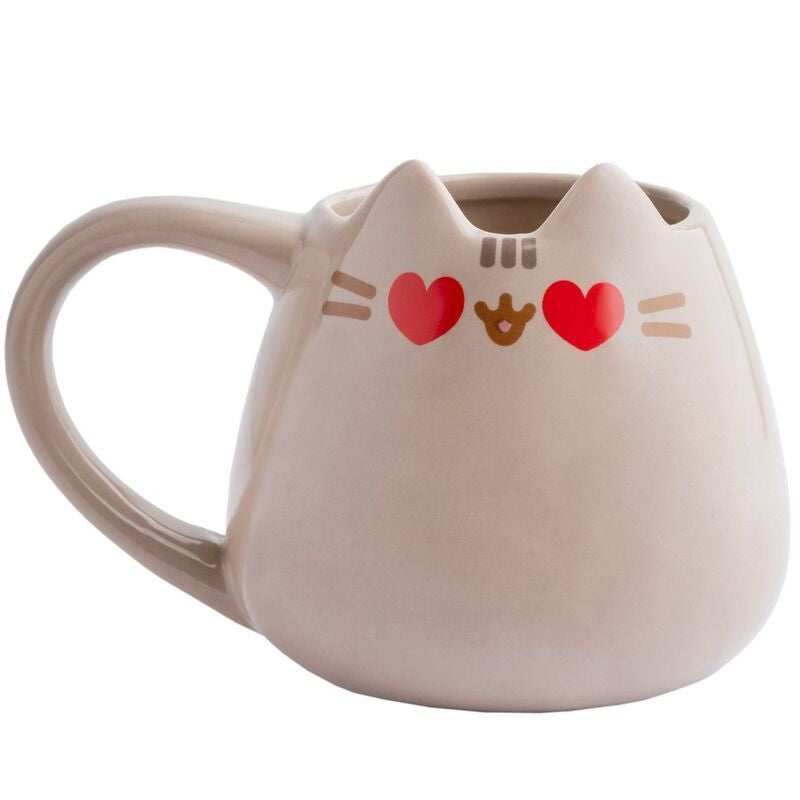 3D kattmugg, keramik, 12 oz kapacitet
