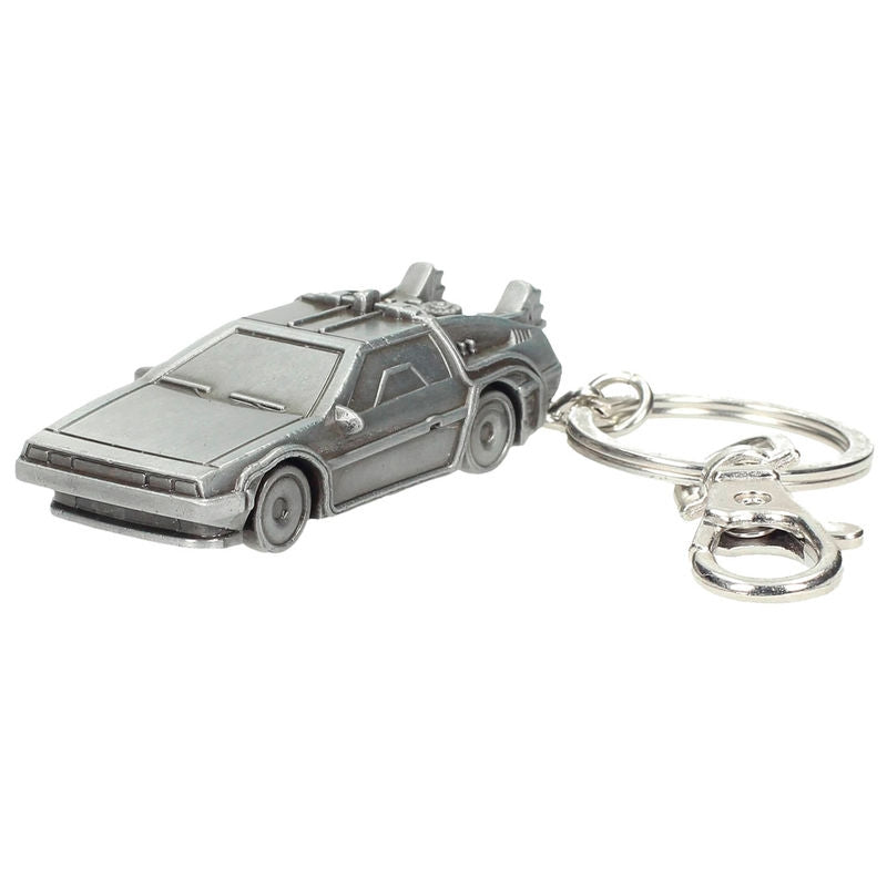 3D-metallnyckelring av Tillbaka till framtidens Delorean-modell
