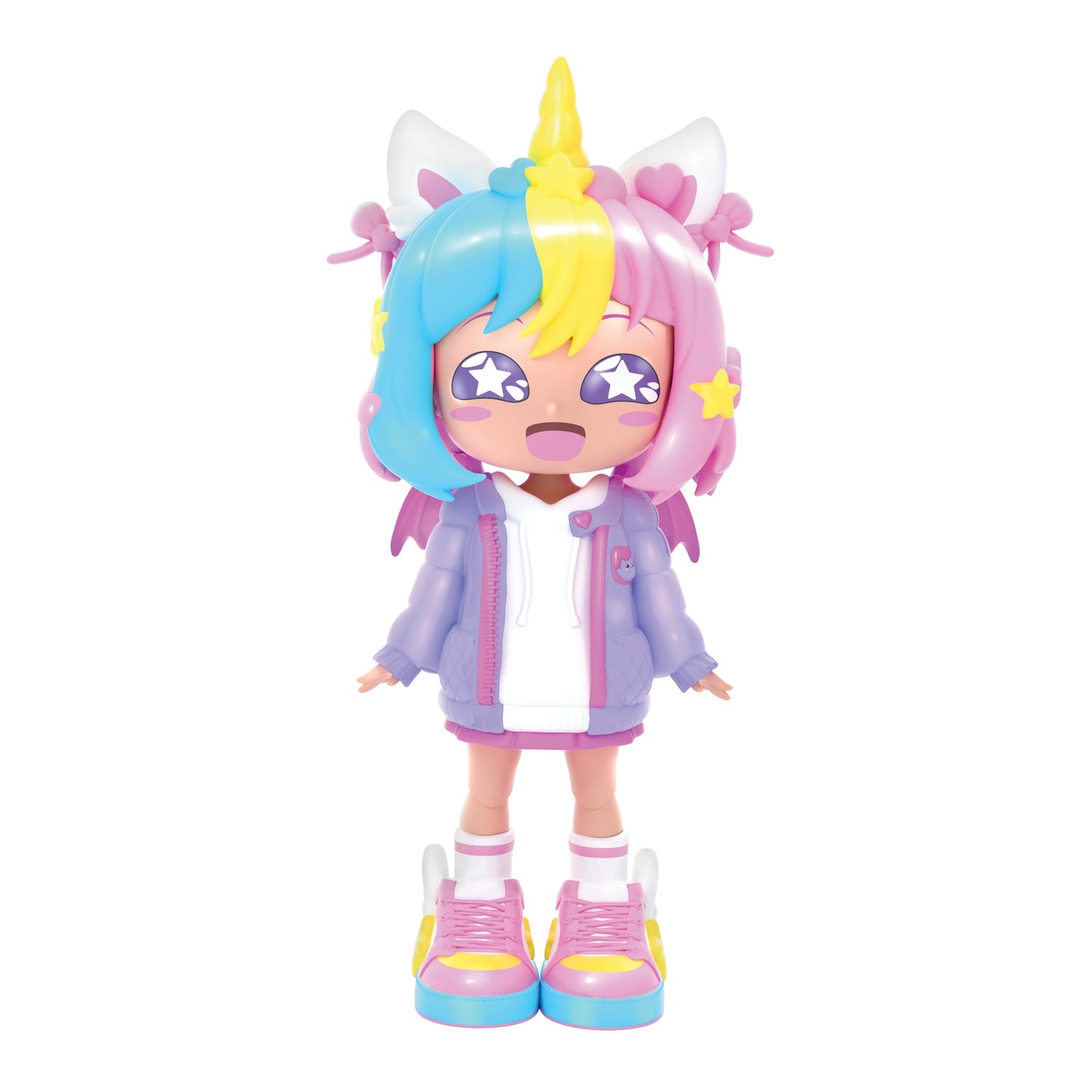 Anime-dockeset, Enhörning/Fladdermus, 14 cm, 32 stilar