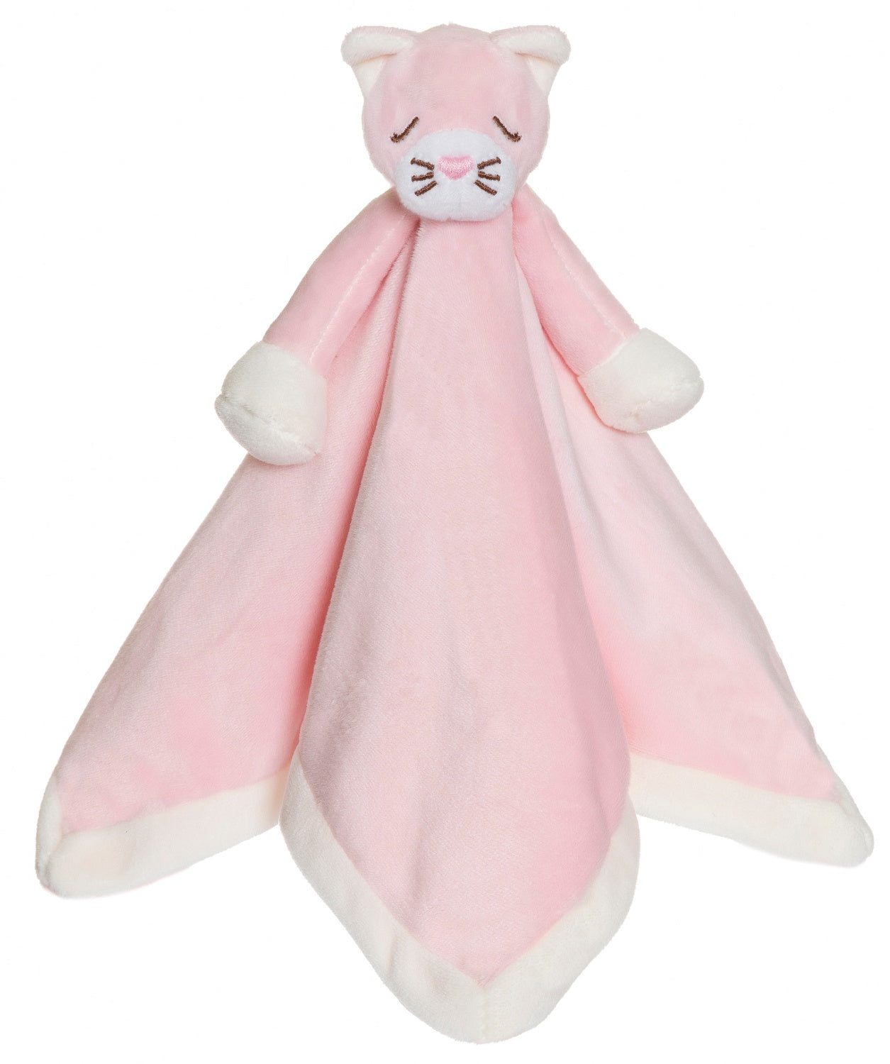 Babyfilt, Rosa Katt, 35x35 cm, Mjuk & Tvättbar