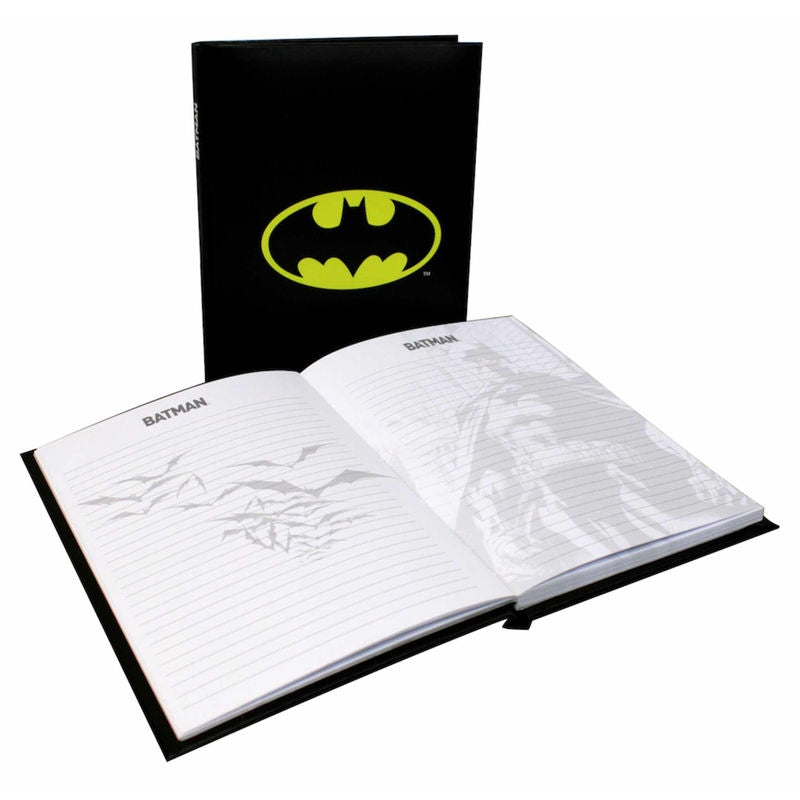 Batman Logo Light Notebook, 80 sidor, A5-storlek