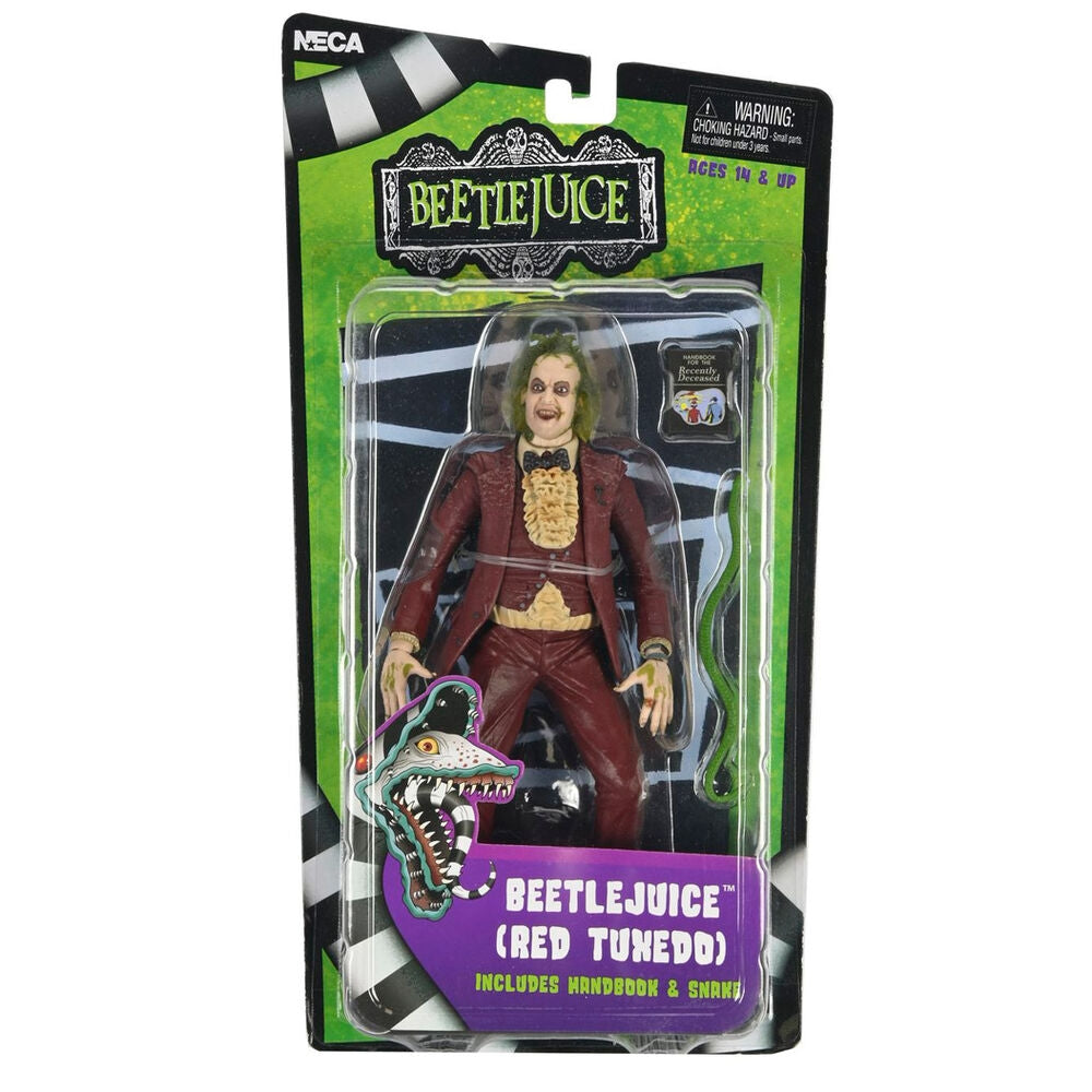 Beetlejuice 18 cm Röd Smokingfigur – Samlarfilmsmemorabilia