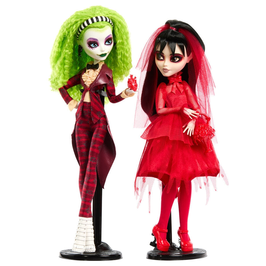 Beetlejuice Doll Set, 2 Samlarfigurer, Skullector Edition