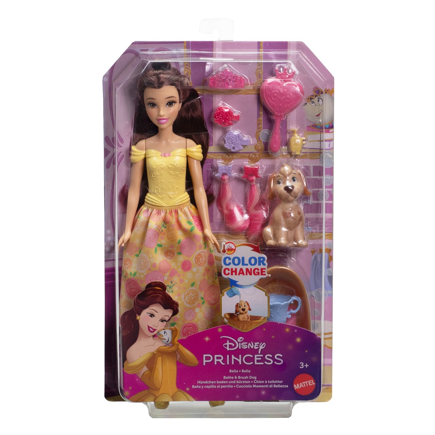 Belle Prinsessdocka & Husdjursbadlekset med Tillbehör