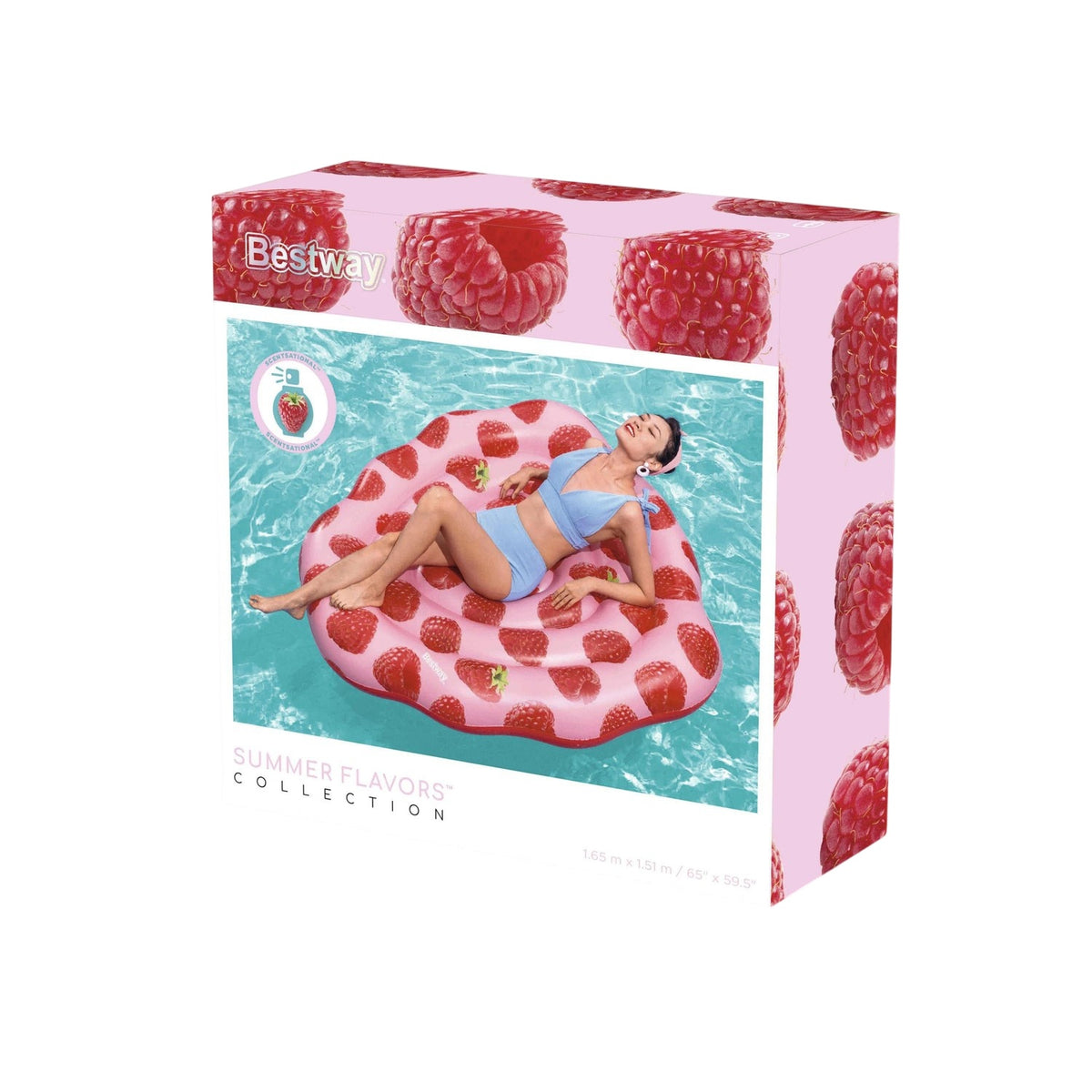 Bestway Raspberry Bademadras 165 X 151 Cm
