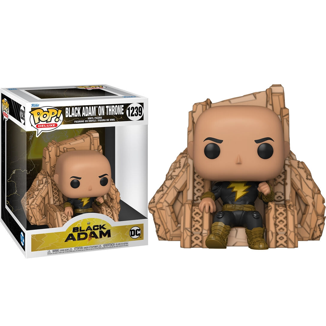 Black Adam Figure - DC Comics Collectible on Throne