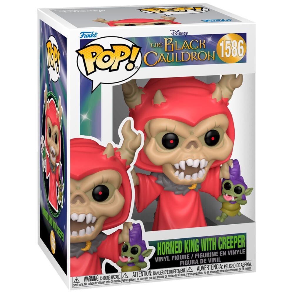 Black Cauldron Horned King Figur med Creeper, Disney Collectible
