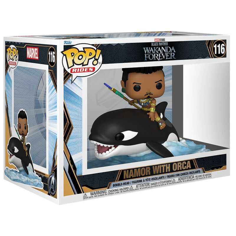 Black Panther Actionfigur med Orca från Wakanda Forever
