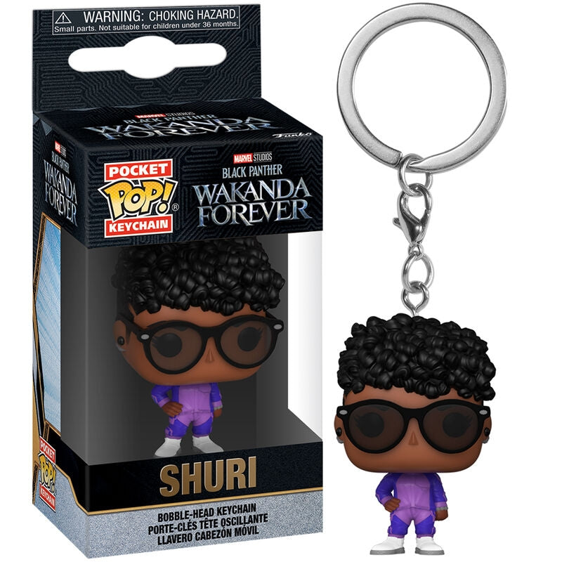 Black Panther nyckelring, Marvel Shuri Design, fickstorlek