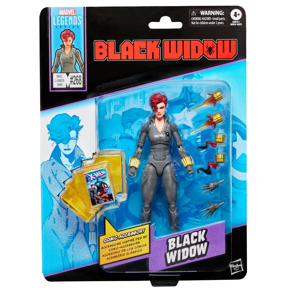 Black Widow Actionfigur, 15 cm lång, Marvel Legends-serien