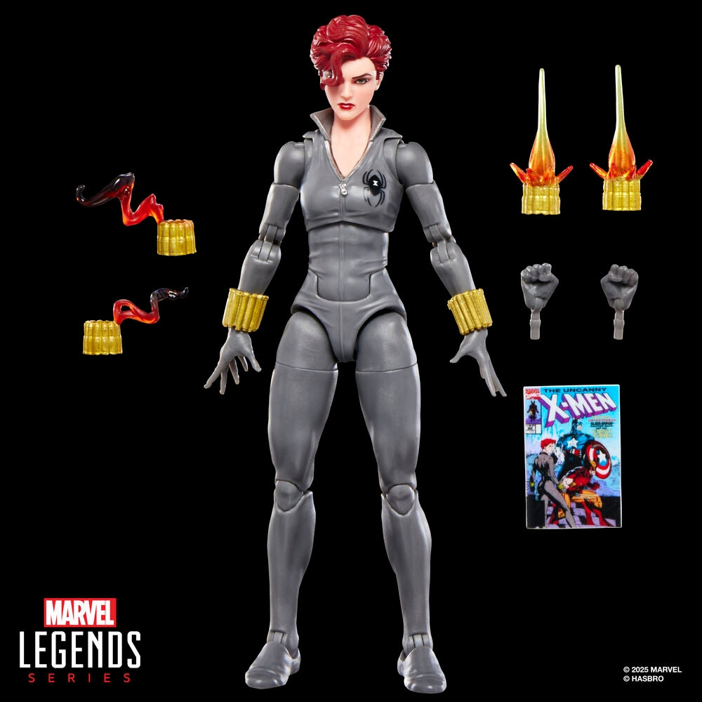 Black Widow Actionfigur, 15 cm lång, Marvel Legends-serien
