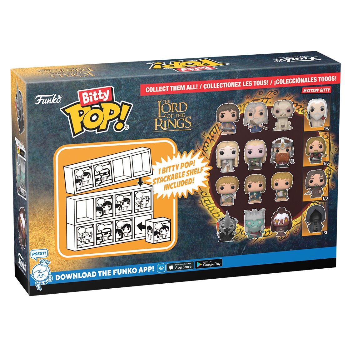 Blister 4-pack Bitty POP Sagan om ringen Witch King Figurer