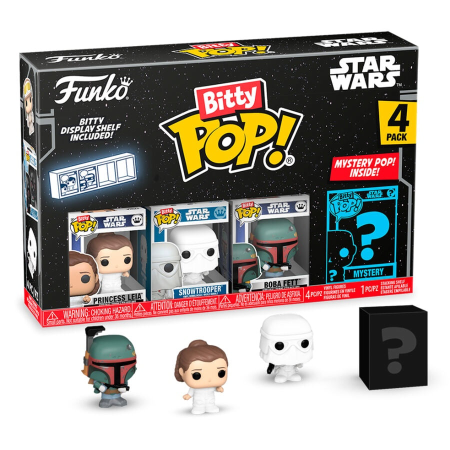 Blister 4-pack Bitty POP Star Wars Princess Leia Collectibles