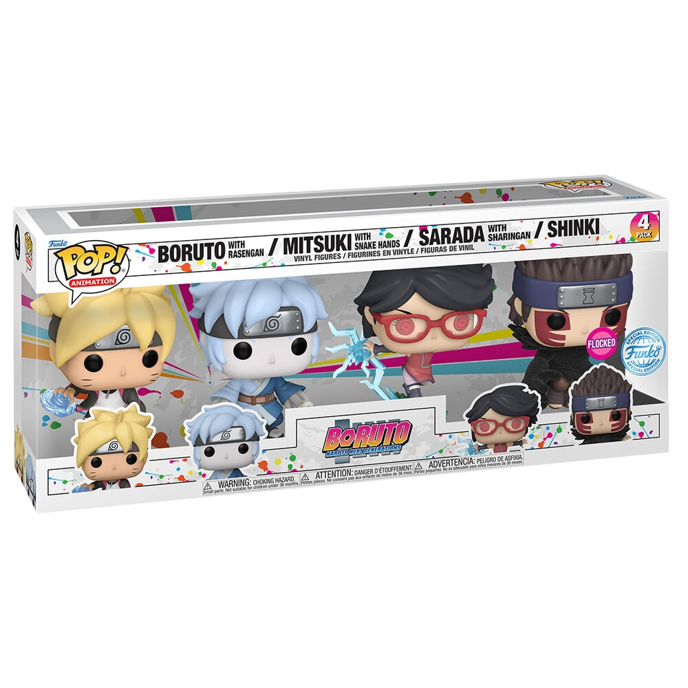 Boruto Exklusivt POP-paket med 4 samlarfigurer