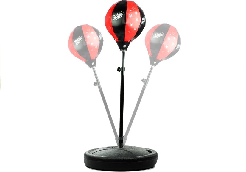 Boxningsset med handskar, boxningssäck, stativ