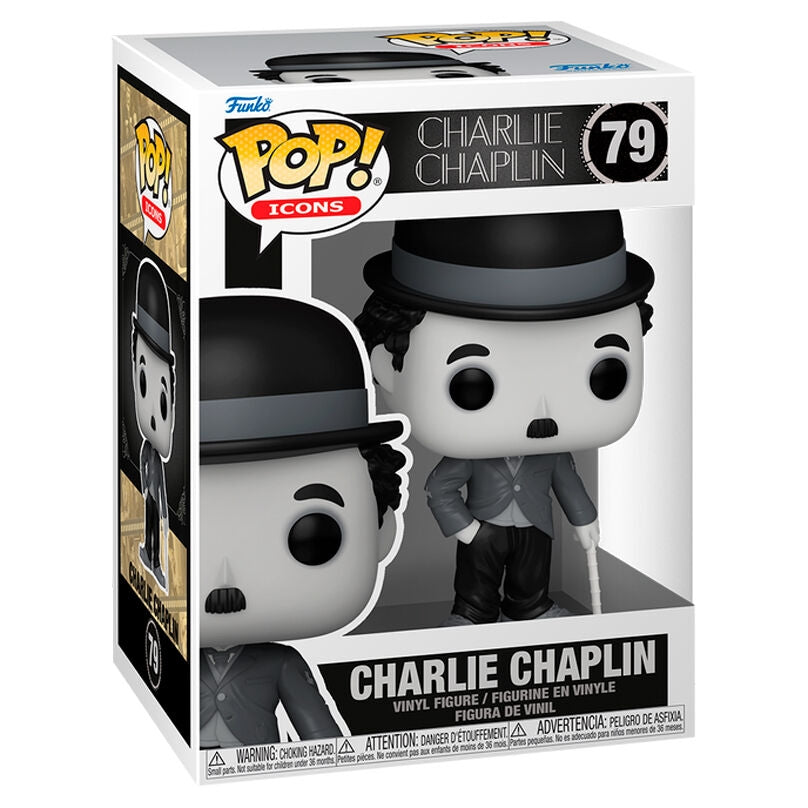 Charlie Chaplin popfigur – samlarbar vinylleksak, 4-tum