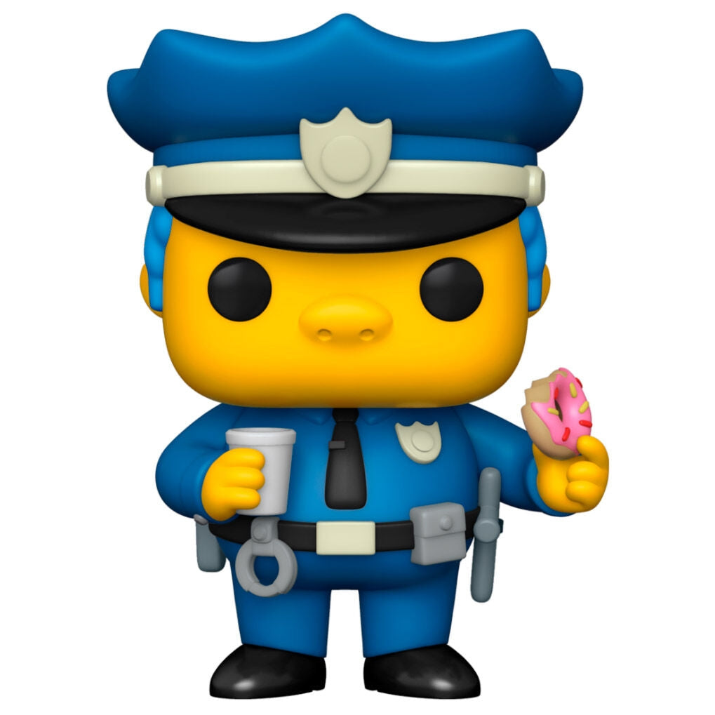 Chief Wiggum POP-figur - samlarbar vinylleksak, 3,75 tum