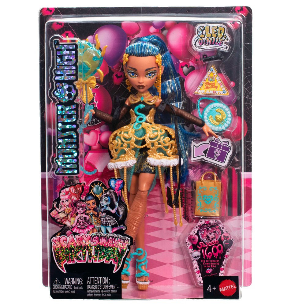 Cleo De Nile Doll för Monster High Scary Sweet Birthday 1600