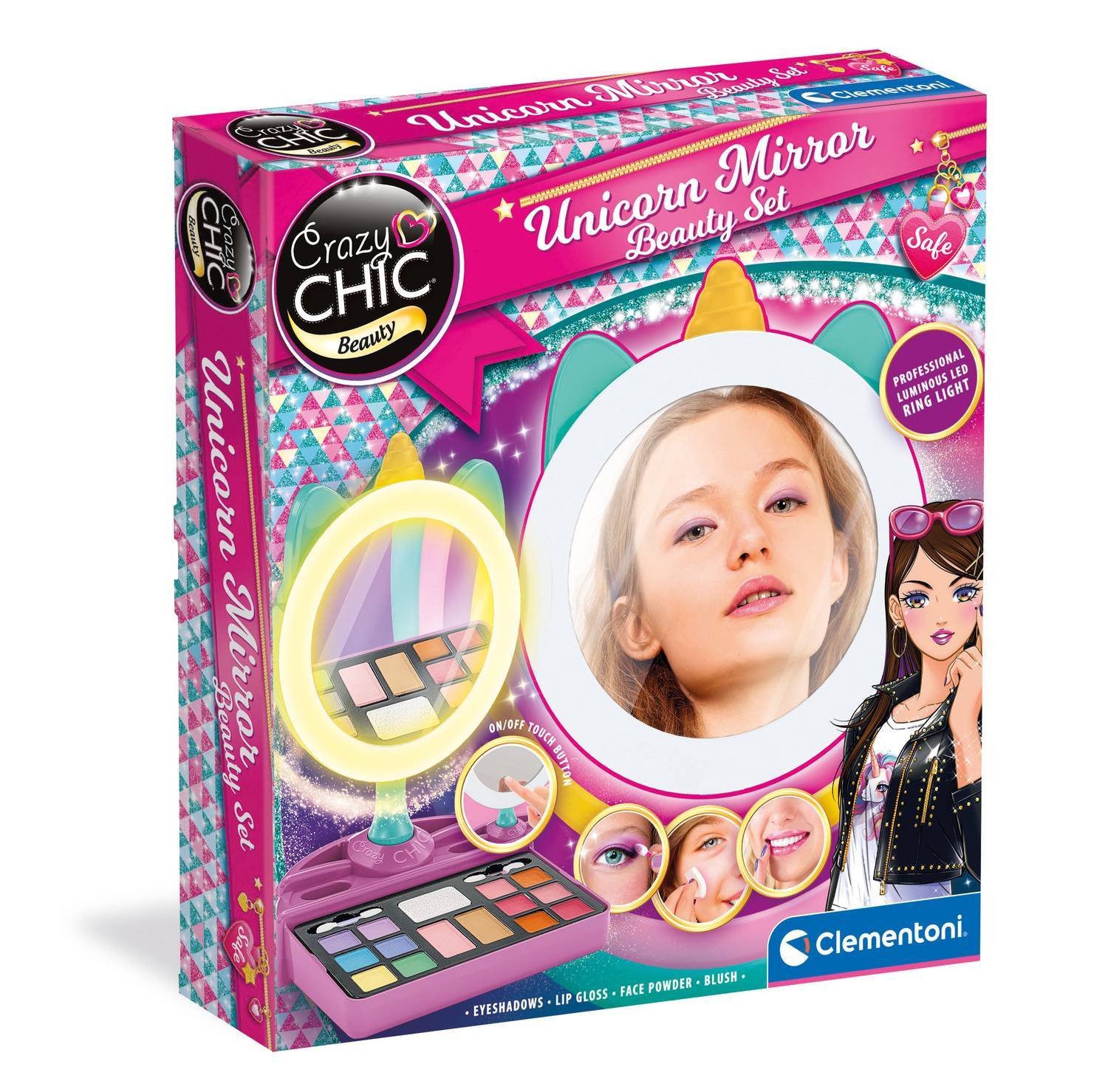 Crazy Chic -Sminkspegel Med Belysning Och Smink