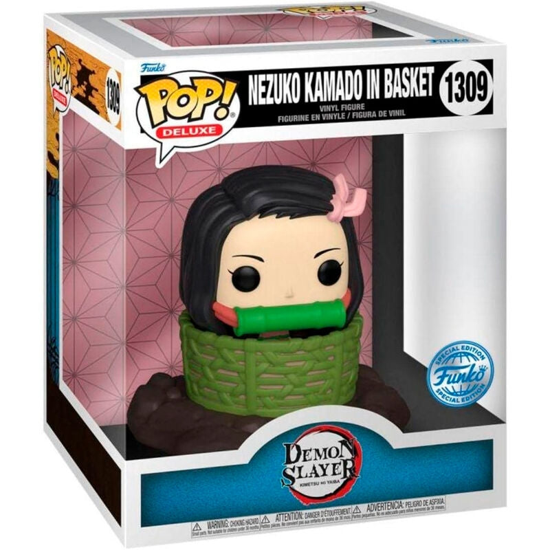 Demon Slayer Nezuko Kamado Figur i Basket - Deluxe Edition