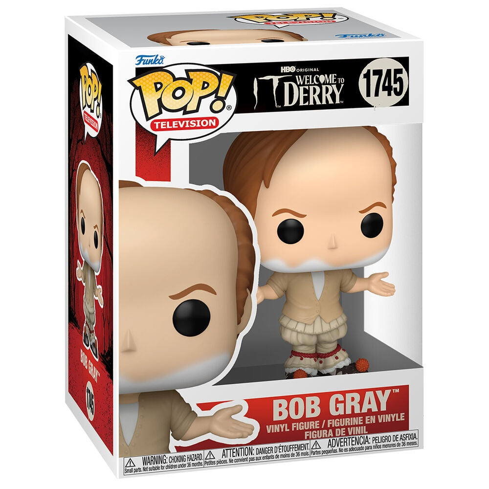 Derry Bob Grey Figur - Samlarskräckleksak, 7 tum hög
