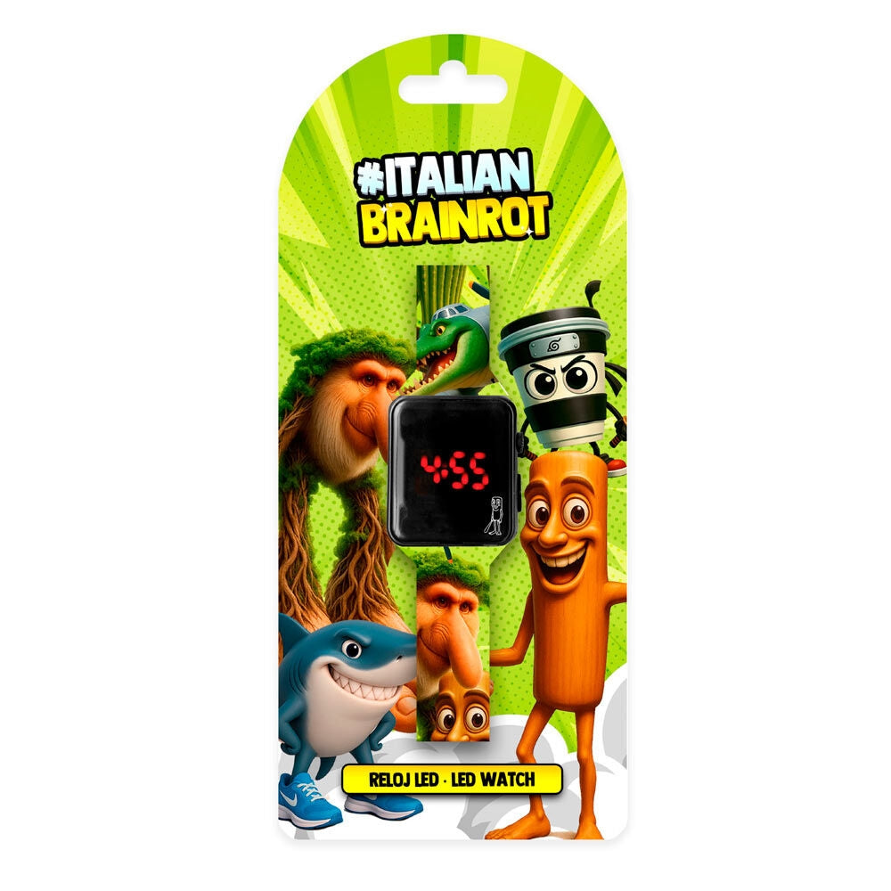 Digital LED-klocka med italiensk design och justerbar rem