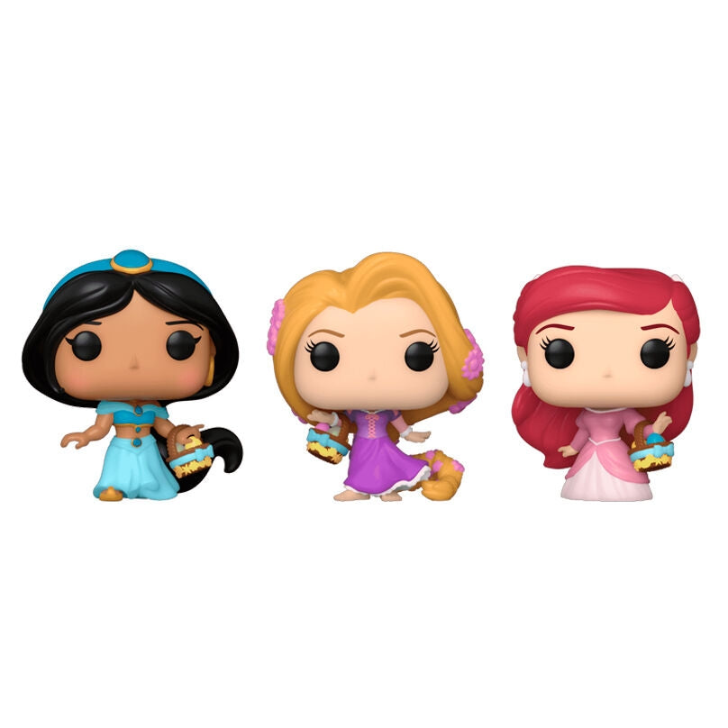 Disney Princess Pocket POP Blister Figurer - Rapunzel, Ariel, Jasmine