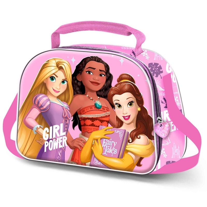 Disney Princesses 3D Lunchväska för barn, isolerad, lätt att rengöra