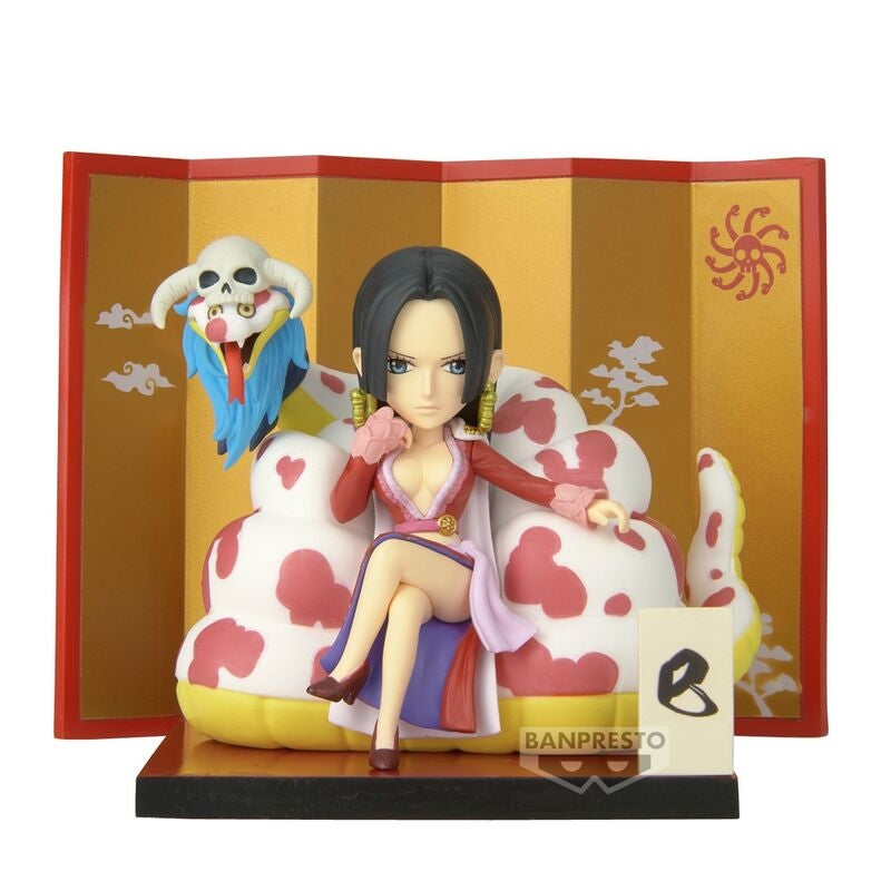 Ett stycke samlarobjekt Boa Hancock & Salome figur, 6 cm