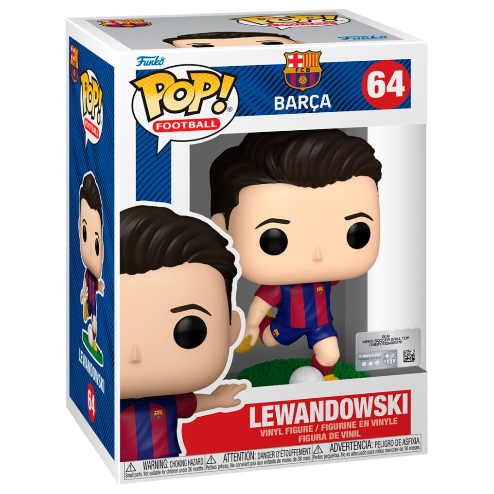 F.C. Barcelona Lewandowski-figur, 7-tums samlarleksak