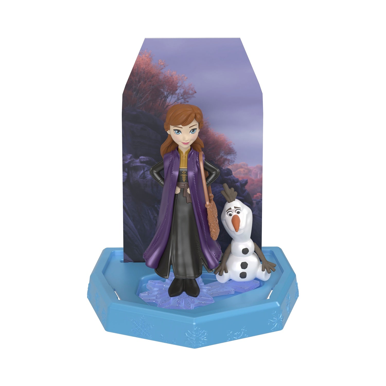 Frozen isblockleksak med docka, vän och tillbehör
