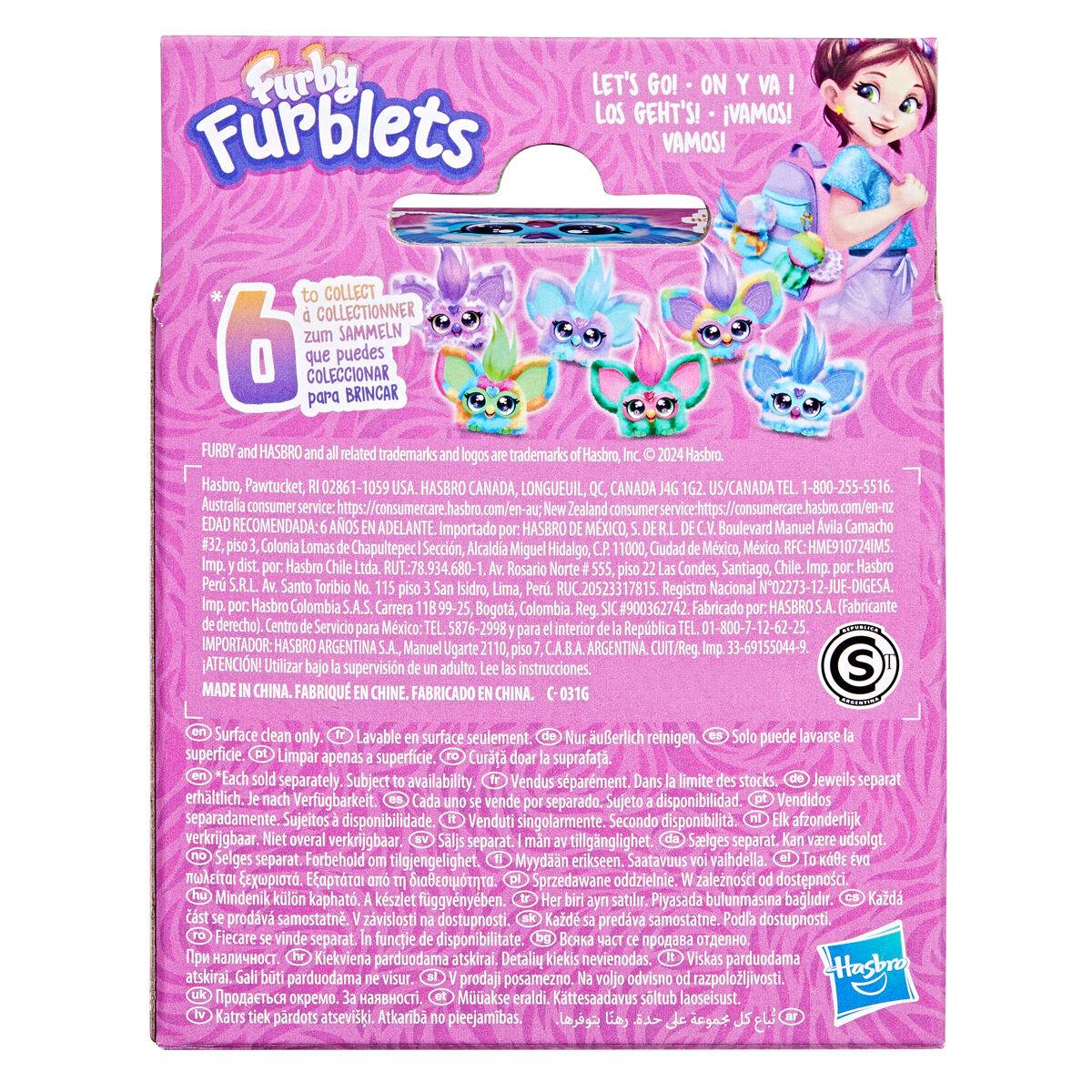 Furby Mini Interactive Toy med ljud och rörelsefunktioner
