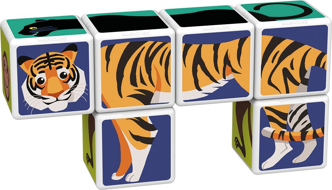 Geomag Magicube Jungle Animals 9 Dele