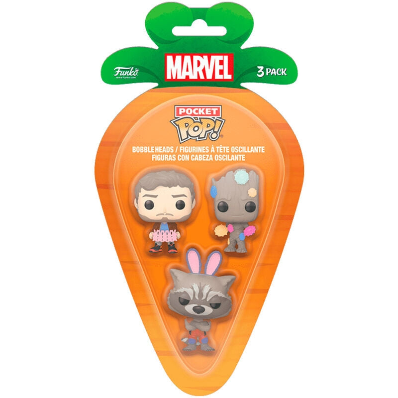 Guardians of the Galaxy Carrot Pocket POP Blister 3 figurer