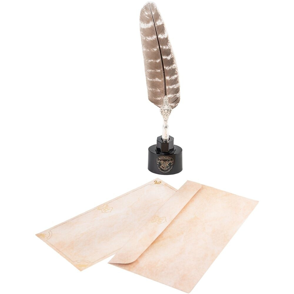 Harry Potter Blister Pen Set med fjäder och kort