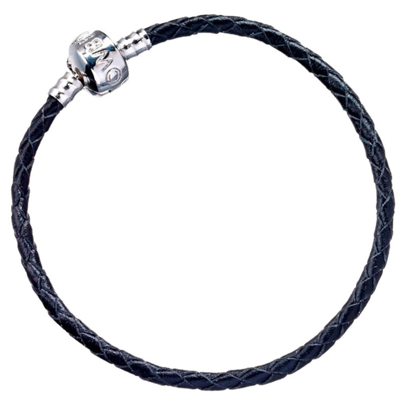 Harry Potter armband i svart läder med justerbar storlek
