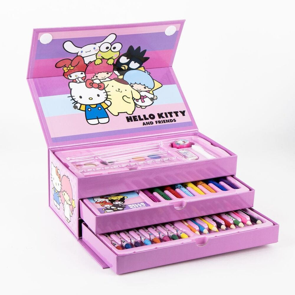 Hello Kitty Färgpennfodral med tillbehör
