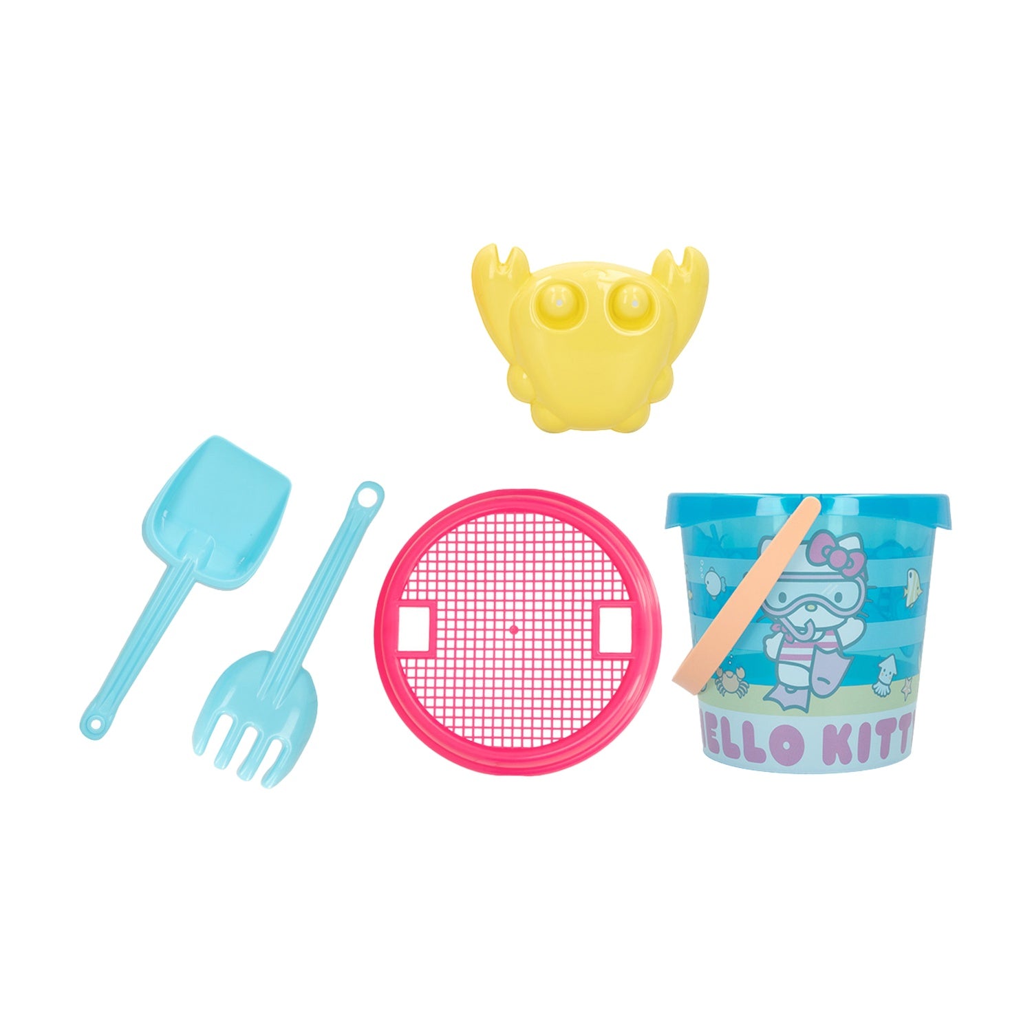 Hello Kitty strandleksakset, 18 cm hink, 5 delar