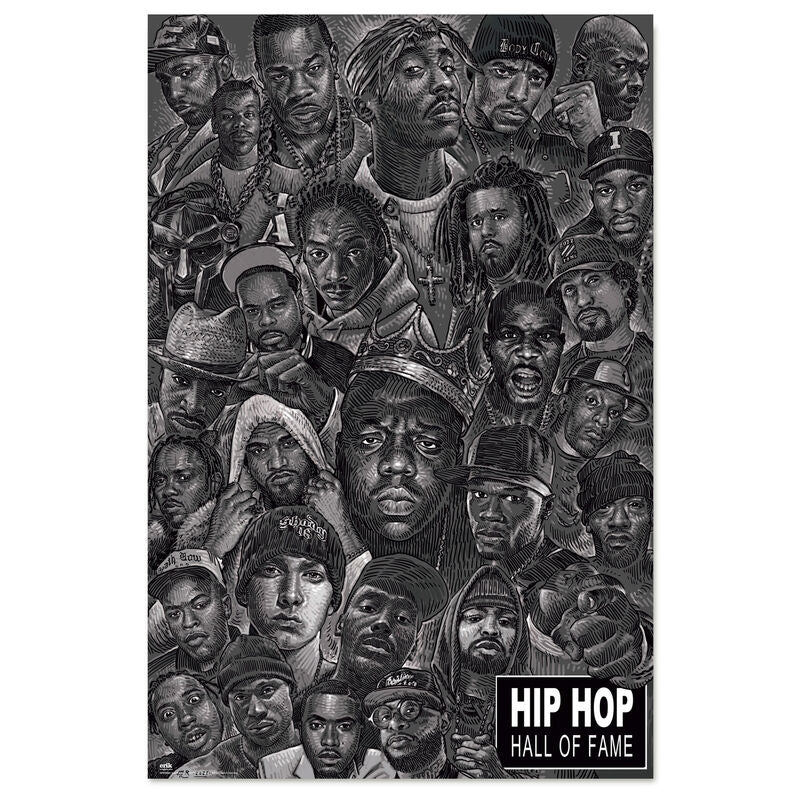 Hip Hop All Stars Väggkonsttryck, 24x36 tum