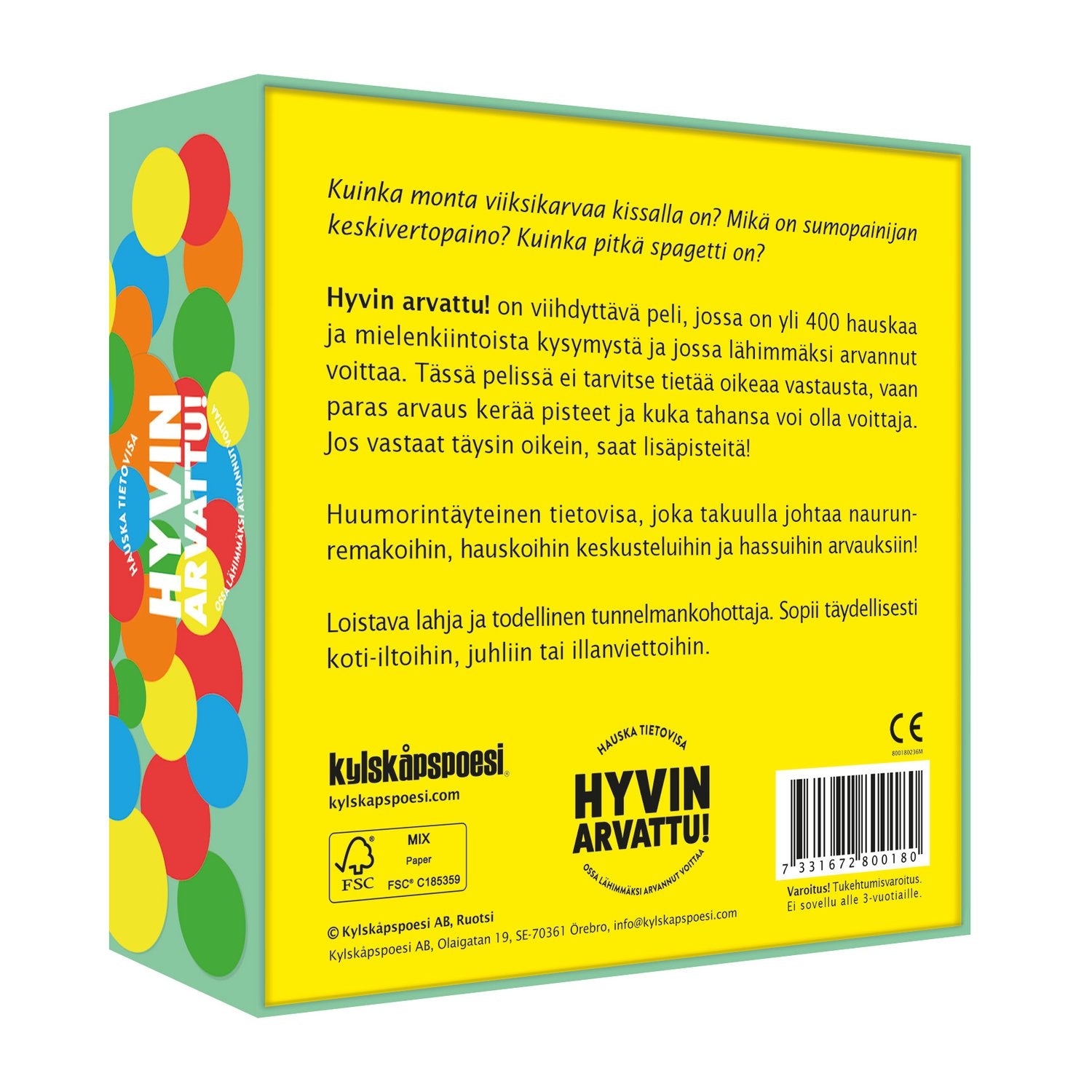 Hyvin Arvattu! -Spel