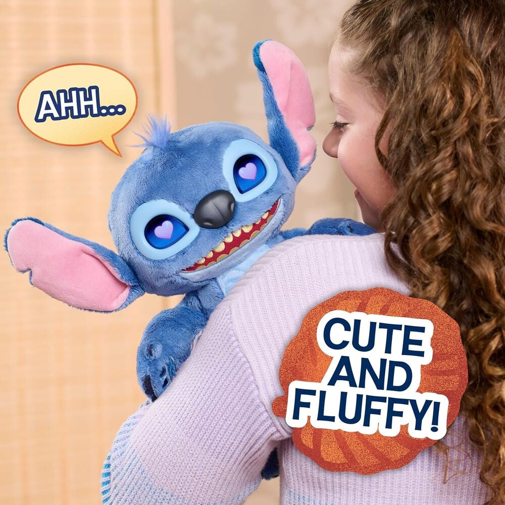 Interaktiv plyschleksak, 30 cm Disney Stitch Design