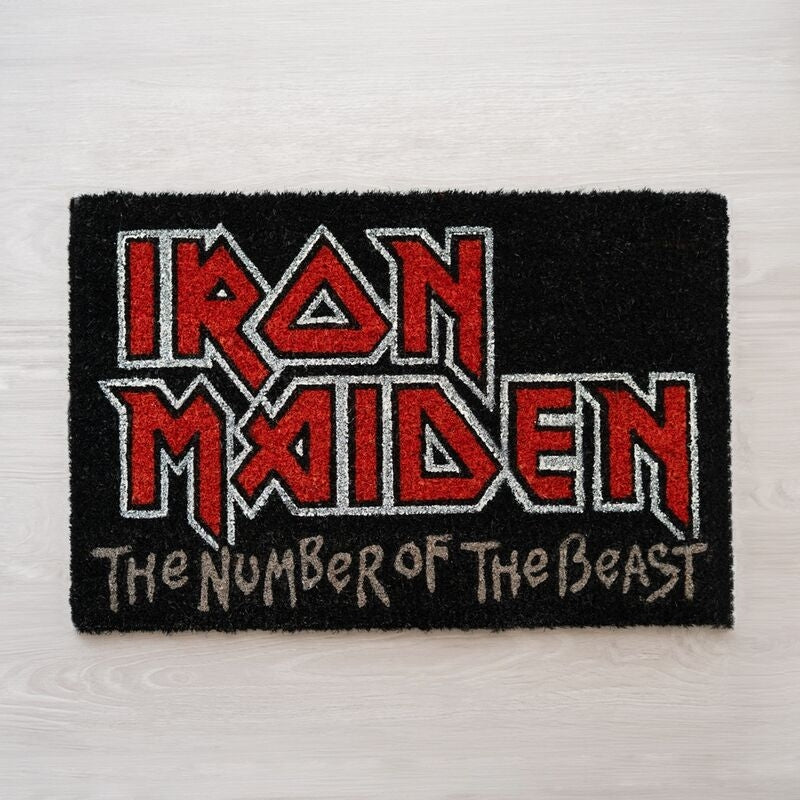 Iron Maiden Dörrmatta, slitstarkt material, inomhus/utomhusbruk