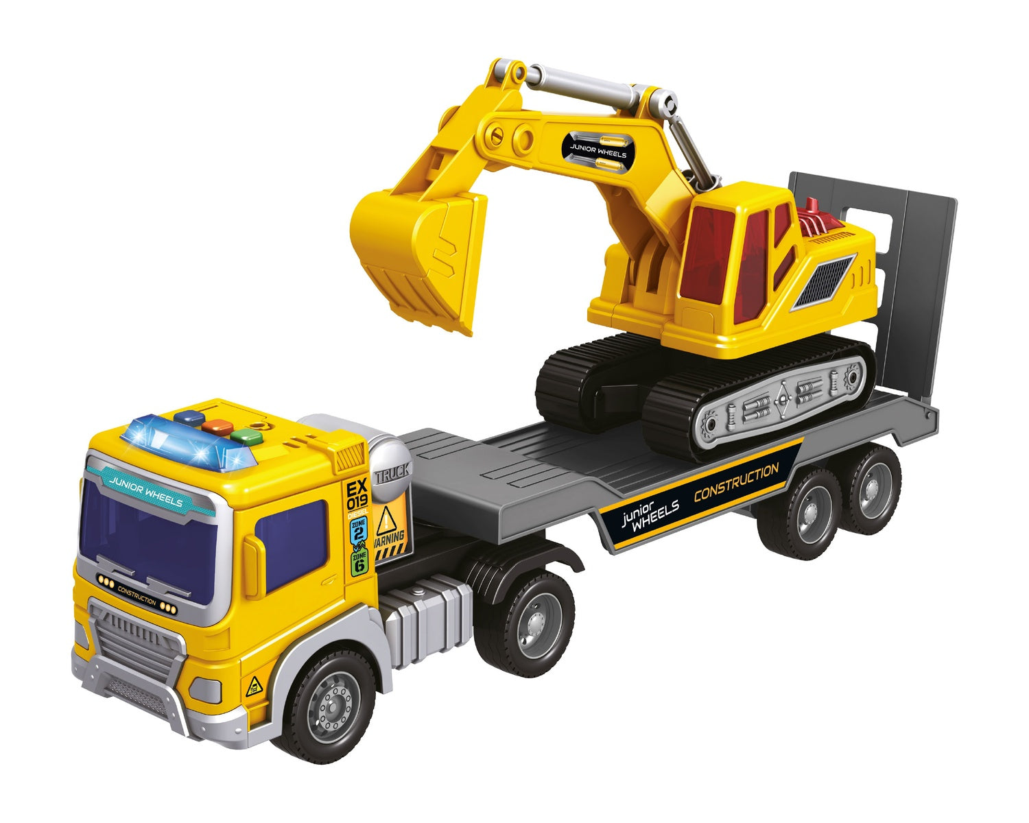 Junior Wheels -Lavettbil Och Grävmaskin