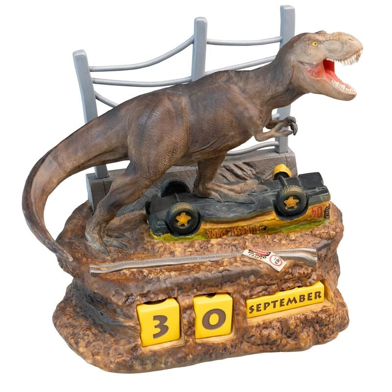 Jurassic Park 3D evighetskalender för hem- eller kontorsinredning