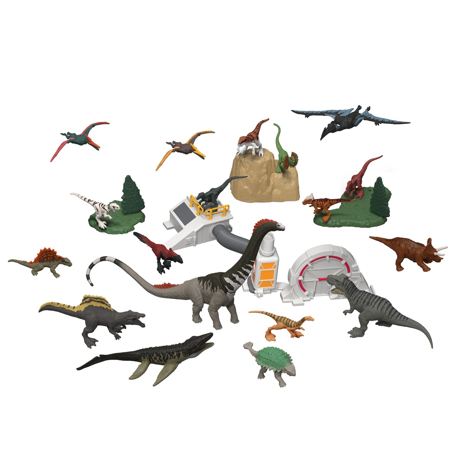 Jurassic World Adventskalender med dinosauriefigurer