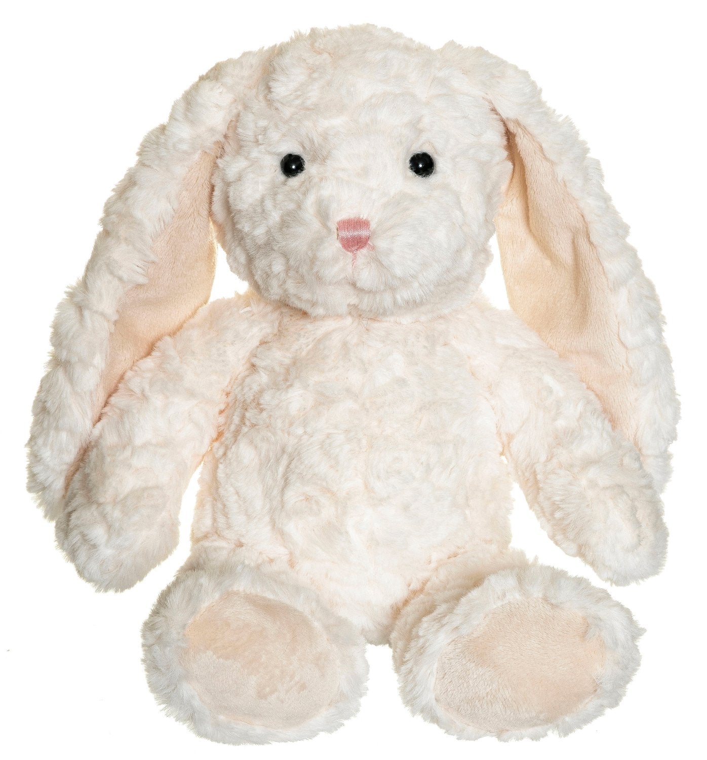 Kaninplyschleksak, krämfärgad, 30 cm, maskintvättbar